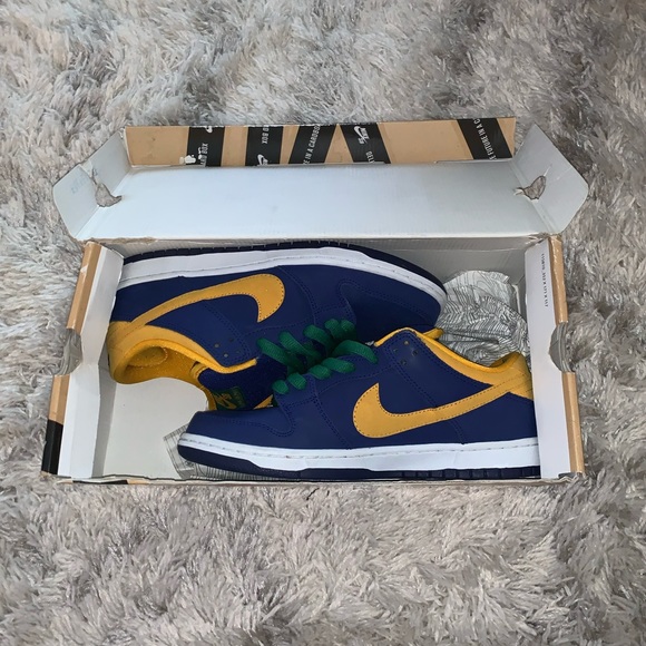 Nike Sb Deep Royal Blue Midas Gold - Picture 1 of 11